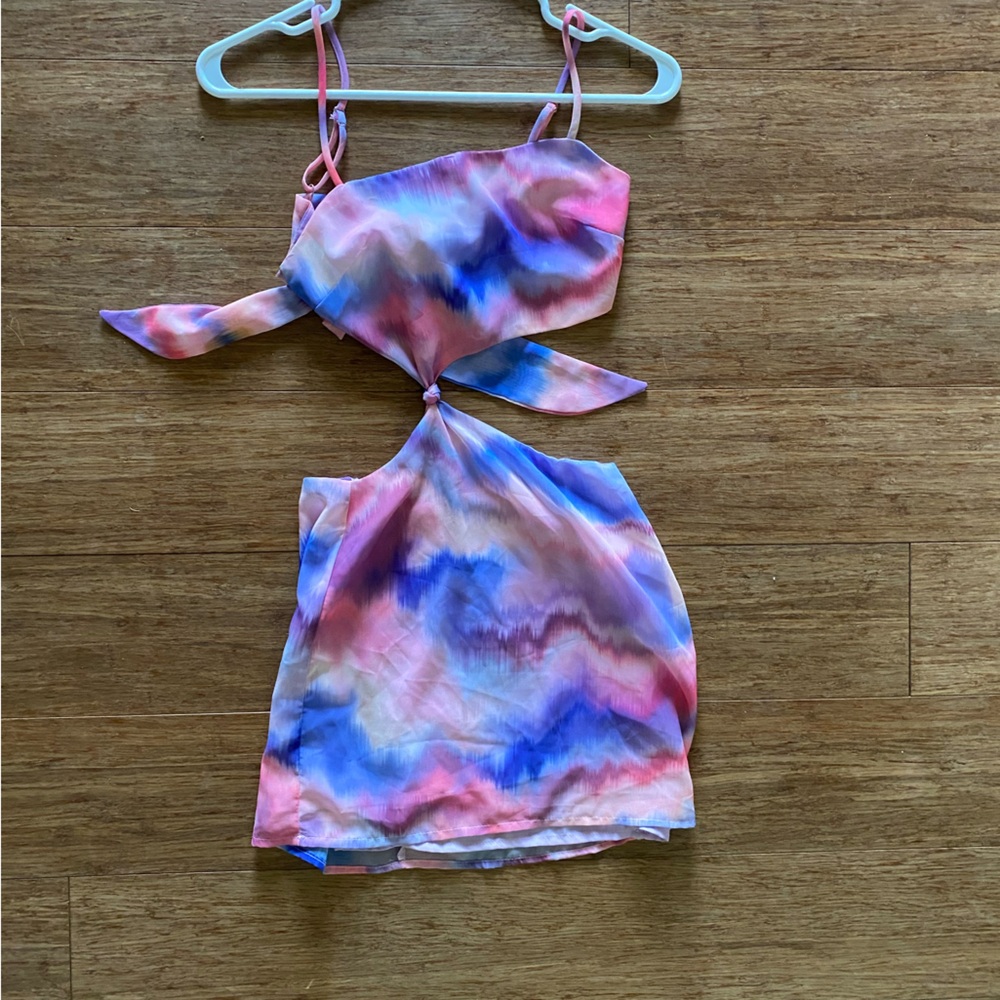 Bailey Rose Pink & Purple TieDye Mini Dress XS